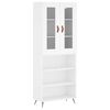 vidaXL Highboard Wei&szlig; 69,5x34x180 cm Holzwerkstoff