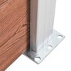 vidaXL Zaun WPC 180x185 cm Braun