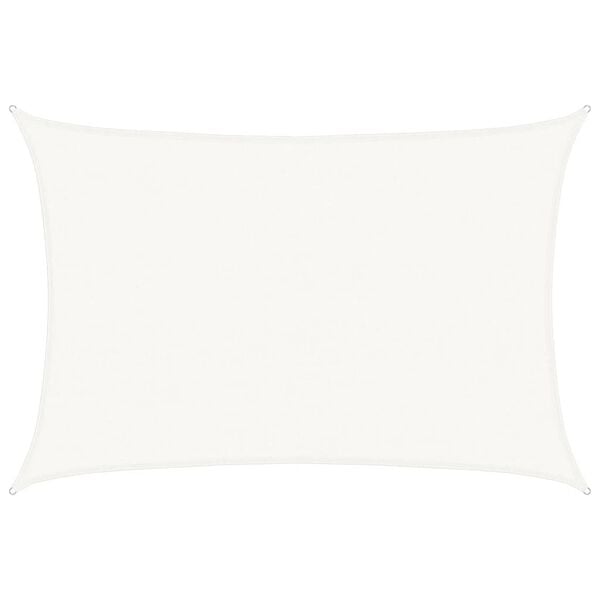 vidaXL Sonnensegel 160 g/m&sup2; Wei&szlig; 4x5 m HDPE