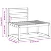 vidaXL Outdoor-Sofagarnitur 2 pcs Natur 182,5 x 63 x 73 cm