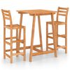 vidaXL 3-tlg. Gartenbar-Set Massivholz Akazie