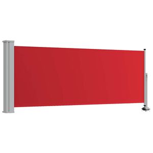 vidaXL Ausziehbare Seitenmarkise 100x300 cm Rot
