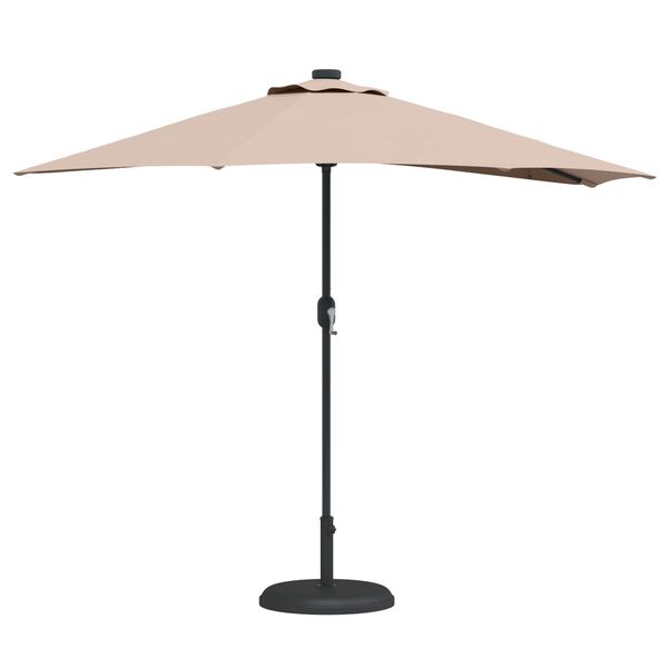 vidaXL Garten-Sonnenschirm Taupe 294 x 150 x 224 cm
