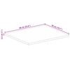 vidaXL Tischplatte 60x50x2,5 cm Rechteckig Raues Massivholz Mango