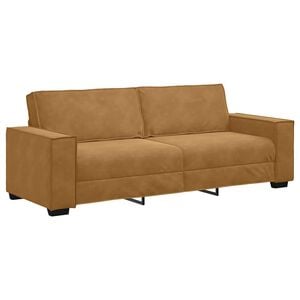 vidaXL 3-Sitzer-Sofa Braun 220x78x84 cm Samt