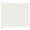 vidaXL Balkonsichtschutz 100 x 400 cm Oxford-Stoff Rechteckig Wei&szlig;