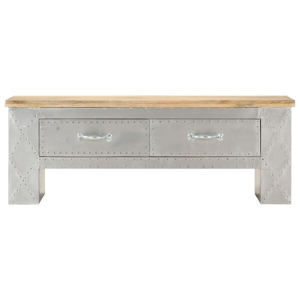 vidaXL Aviator Couchtisch 100x50x36 cm Mango Massivholz