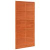 vidaXL Scheunent&uuml;r Wachsbraun 100 x 208 cm Massives Kiefernholz