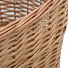vidaXL Holzkorb mit Tragegriffen 56x40x28 cm Natur Weide