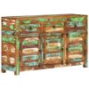 vidaXL Sideboard 110x30x65 cm Altholz Massiv