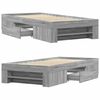 vidaXL Bettgestell Grau Sonoma 90x190 cm Holzwerkstoff