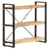 vidaXL B&uuml;cherregal 3 F&auml;cher 90x30x80 cm Mango Massivholz