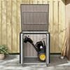 vidaXL Gartenlagerbox Schwarz 101,5 x 107 x 100 cm Stahl