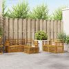 vidaXL Sofagarnituren 6 pcs Natur Massivholz Akazie