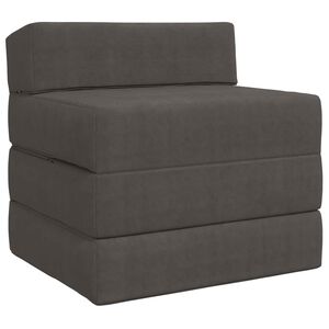 vidaXL Klappsofa Bett 2-Sitzer Dunkelgrau 70 x 60 x 63 cm Cordstoff