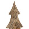 vidaXL Weihnachtsbaum mit Ständer Braun 180 cm Massivholz Teak