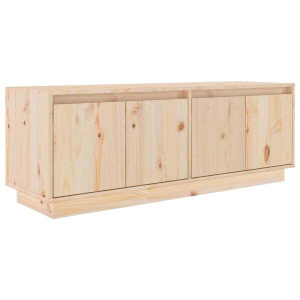 vidaXL TV-Schrank 110x34x40 cm Massivholz Kiefer