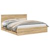 vidaXL Bettrahmen Sonoma-Eiche 200 x 200 cm Ingenieurs Holz