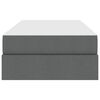 vidaXL Aufbewahrungsbett mit Matratze Dunkelgrau 100 x 200 cm