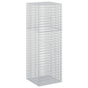 vidaXL Gabione mit 5 mm Draht und 5x2,5 cm Maschen 50x50x150 cm