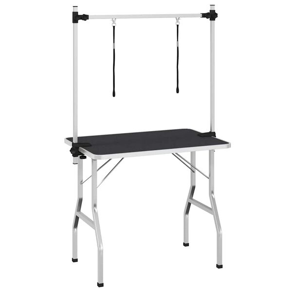 vidaXL Trimmtisch Schertisch mit 2 Schlingen für Hunde Katzen Klappbar