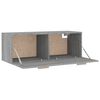 vidaXL Wandschrank Grau Sonoma 100x36,5x35 cm Holzwerkstoff