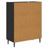 vidaXL Sideboard Schwarz Eichen-Optik 69,5 x 34 x 90 cm Holzwerkstoff