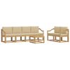vidaXL Outdoor-Sofagarnitur 7 stk. Wei&szlig; und Beige