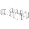 vidaXL Hundezwinger Schwarz 13,31 m&sup2; Stahl
