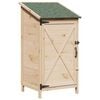 vidaXL Gartenschuppen Natur 59,5 x 56 x 113,5 cm Massivholz aus Fichte