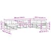 vidaXL Outdoor-Sofagarnitur mit Kissen 8 pcs Natur und Anthrazit