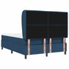 vidaXL Boxspringbett mit Matratze mit Kopfteil Blau 140 x 190 cm Stoff