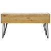 vidaXL Couchtisch mit 2 Schubladen Schnitzerei Braun 80x40x40,5cm Holz