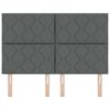 vidaXL Kopfteil Grau 144 cm Stoff