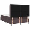 vidaXL Boxspringbett mit Matratze Dunkelbraun 140 x 190 cm Stoff