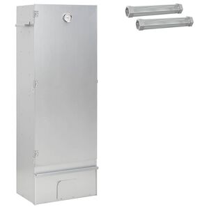 vidaXL R&auml;ucher Ofen 3 pcs 44,5 x 29 x 110 cm Verzinkter Stahl Silber