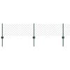 vidaXL Maschendrahtzaun mit Pfosten 10 x 0,4 m PVC-beschichteter Stahl