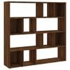vidaXL B&uuml;cherregal/Raumteiler Braun Eichen-Optik 105x24x102 cm