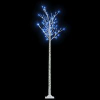 vidaXL Weihnachtsbaum 200 LEDs 2,2 m Blau Indoor Outdoor