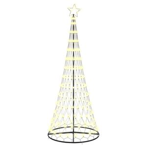 vidaXL LED-Weihnachtsbaum Warmes Wei&szlig; 250 cm Metall
