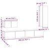 vidaXL 4-tlg. TV-Schrank-Set R&auml;uchereiche Holzwerkstoff