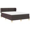 vidaXL Boxspringbett mit Matratze Dunkelbraun 140 x 190 cm Stoff