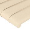 vidaXL Bettgestell ohne Matratze Creme 90x200 cm Stoff