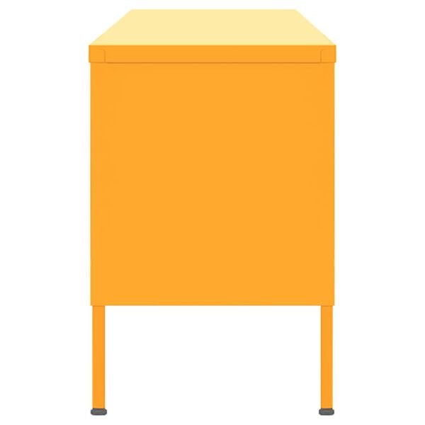 vidaXL TV-Schrank Senfgelb 105x35x50 cm Stahl