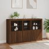vidaXL Sideboard mit LED-Leuchten Braun Eichen-Optik 162x37x100 cm