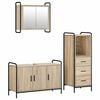 vidaXL Badezimmerschrank-Set 3 stk. Sonoma-Eiche 40 x 36 x 109,5 cm