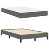 vidaXL Boxspringbett mit Matratze Dunkelgrau 120 x 200 cm Stoff