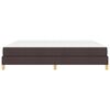 vidaXL Boxspringbett mit Matratze Dunkelbraun 200 x 200 cm Stoff