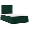 vidaXL Ottoman-Bett mit Matratzen Dunkelgr&uuml;n 120x190 cm Samt
