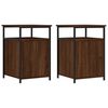 vidaXL Nachttische 2 Stk. Braun Eichen-Optik 40x42x60 cm Holzwerkstoff